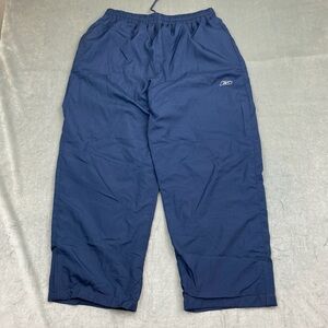 Reebok Track Pants Navy Blue Lined Windbreaker Pants Men’s XL